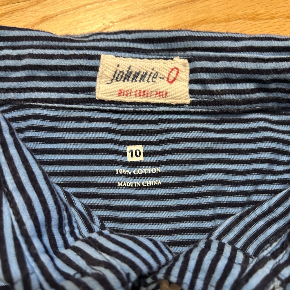 Johnnie-o polo shirt sz 10 - Picture 5 of 5